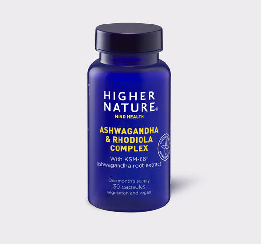 Higher Nature - Ashwagandha and Rhodiola Complex - 30 Capsules