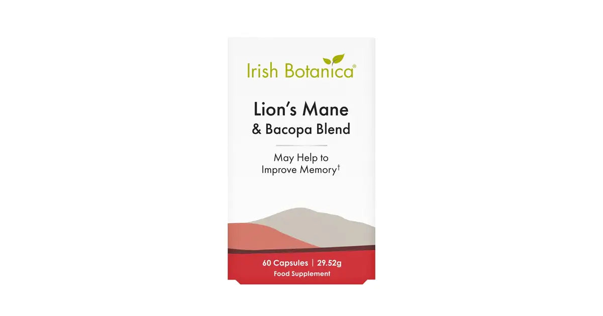 Irish Botanica - Lion's Mane and Bacopa Blend - 60 Capsules
