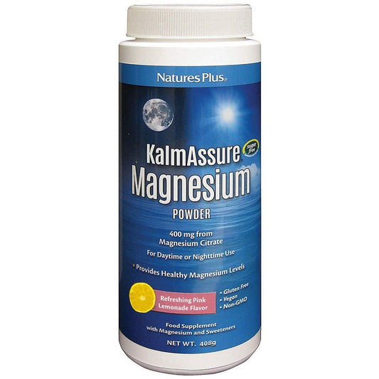 NaturesPlus KalmAssure - Magnesium Powder - Pink Lemonade Flavour