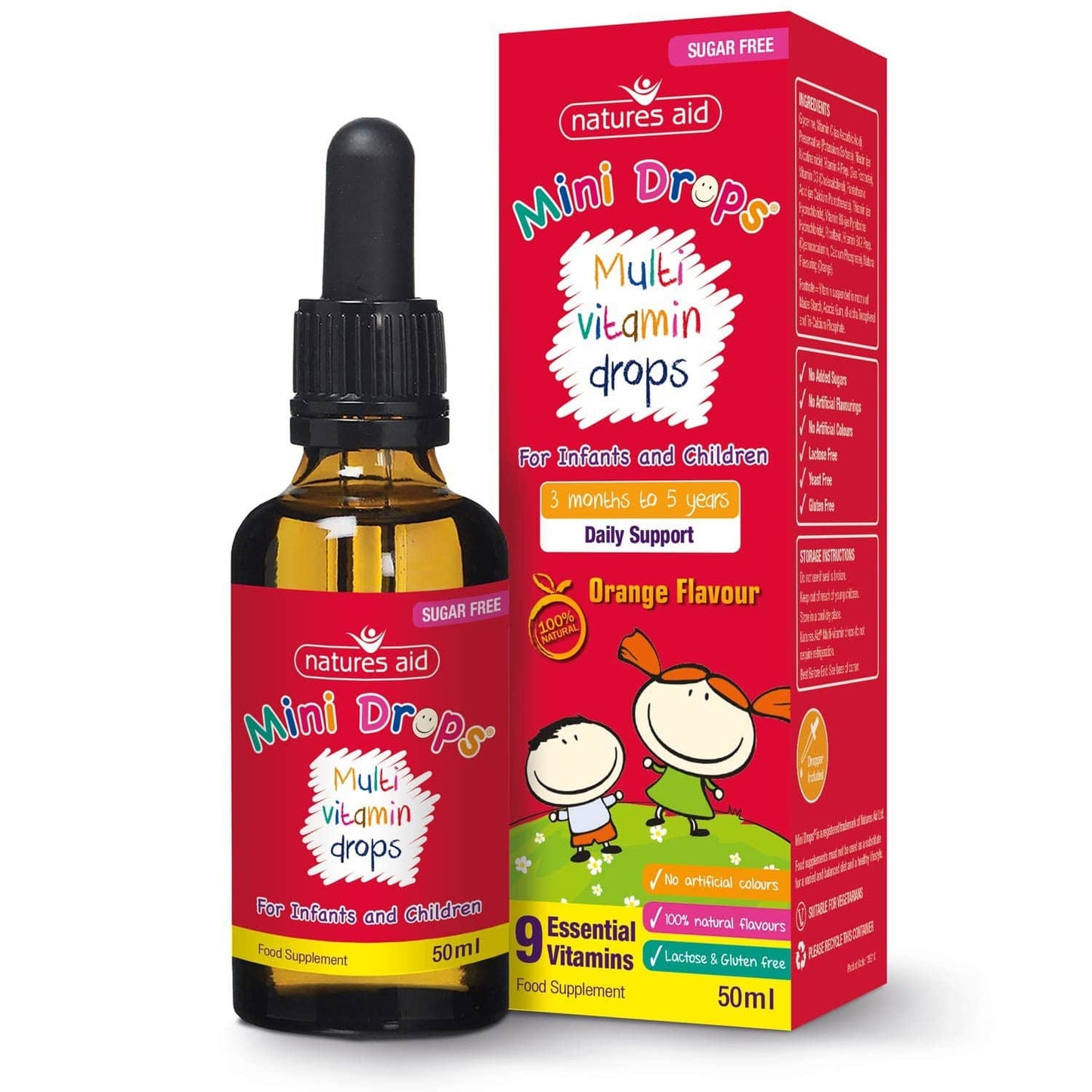 Natures Aid Mini Drops - Multivitamin