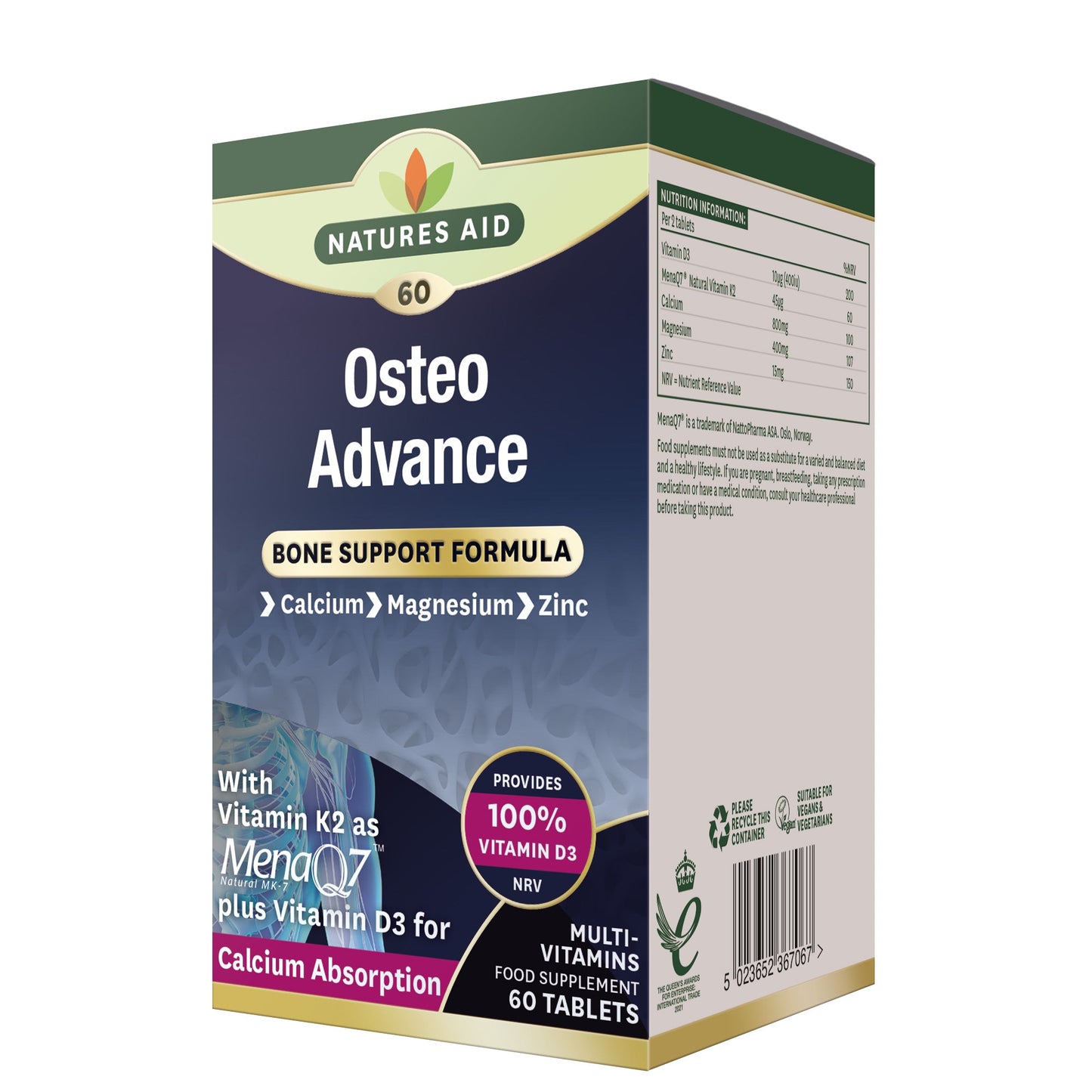 Natures Aid - Osteo Advance Tablets