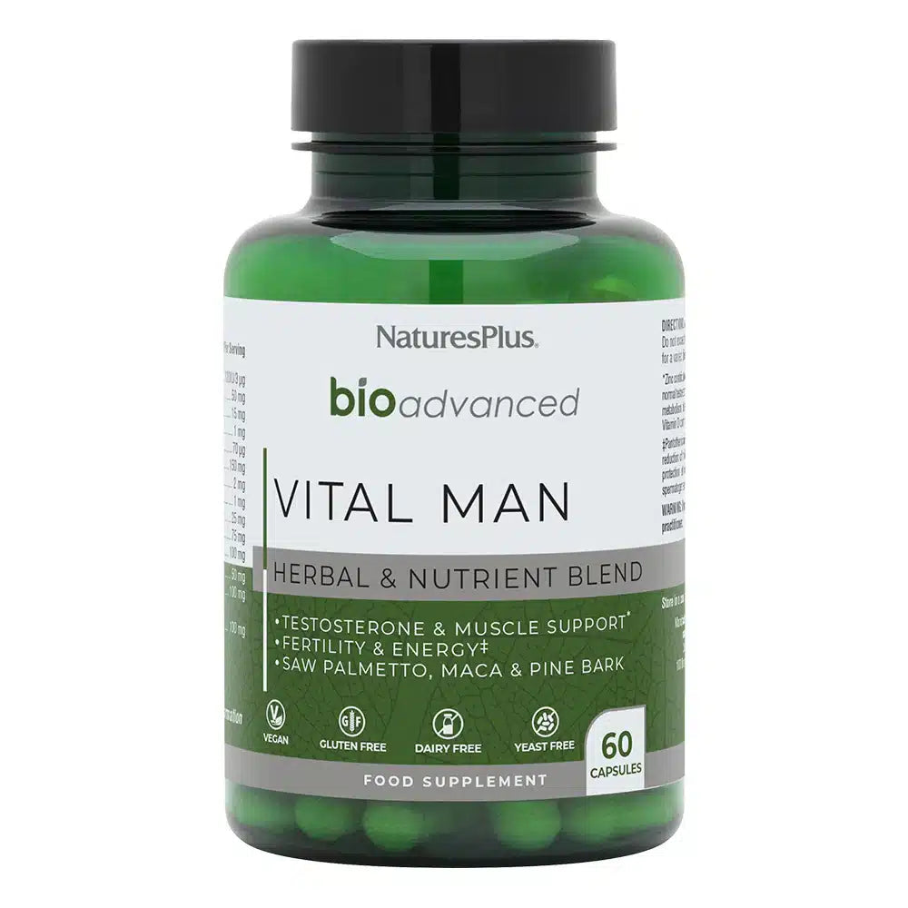 NaturesPlus - Bio Advanced Vital Man 60 Capsules