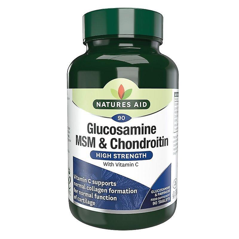 Natures Aid - Glucosamine, MSM & Chondroitin - 90 Tablets