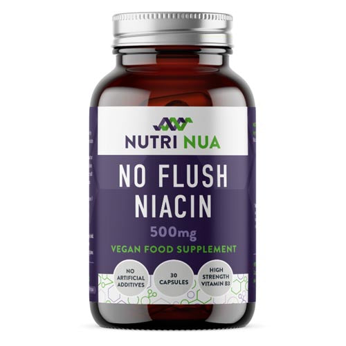 Nutri Nua - No Flush Niacin 500mg - 30 Capsules