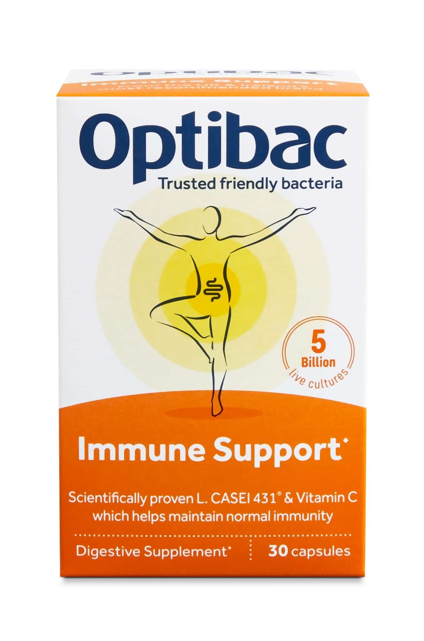 Optibac Immune Support with Vitamin C - 30 Capsules