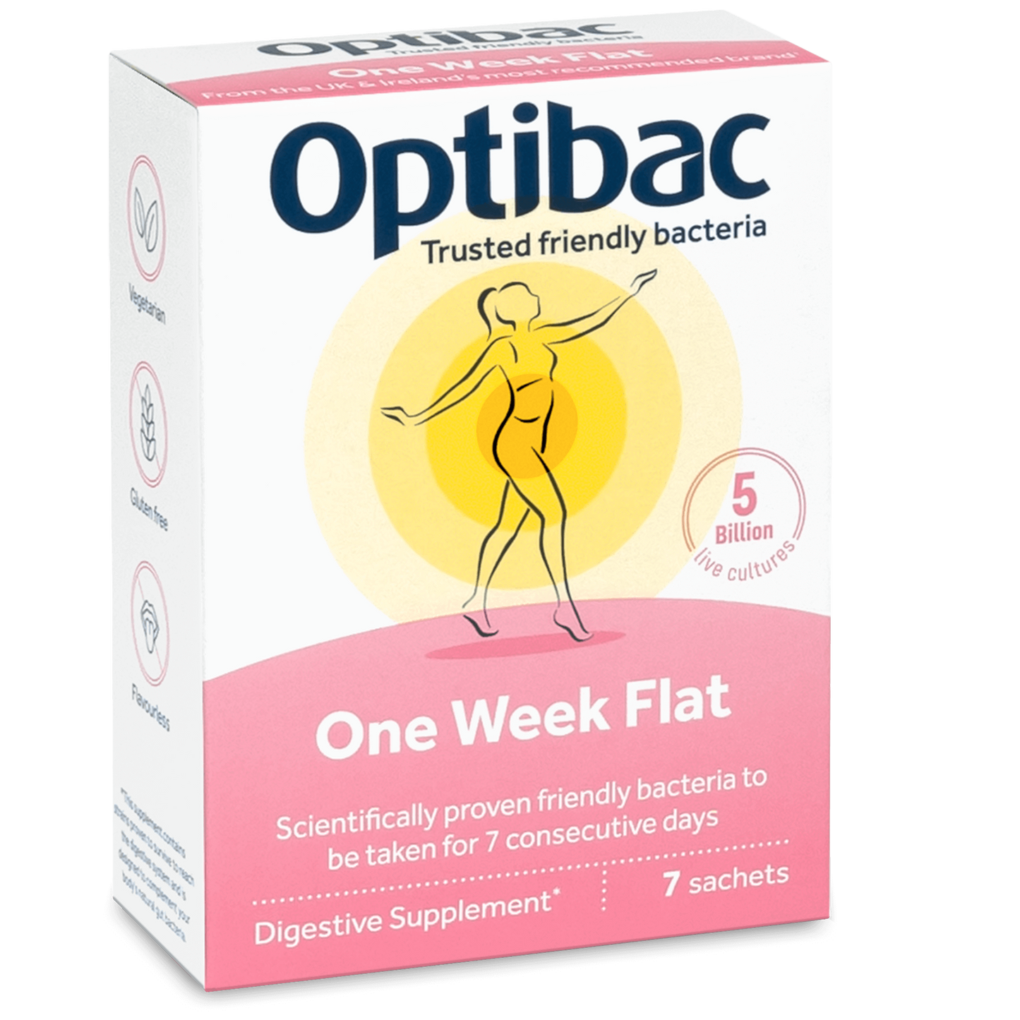 Optibac One Week Flat Probiotics - 7 Sachets