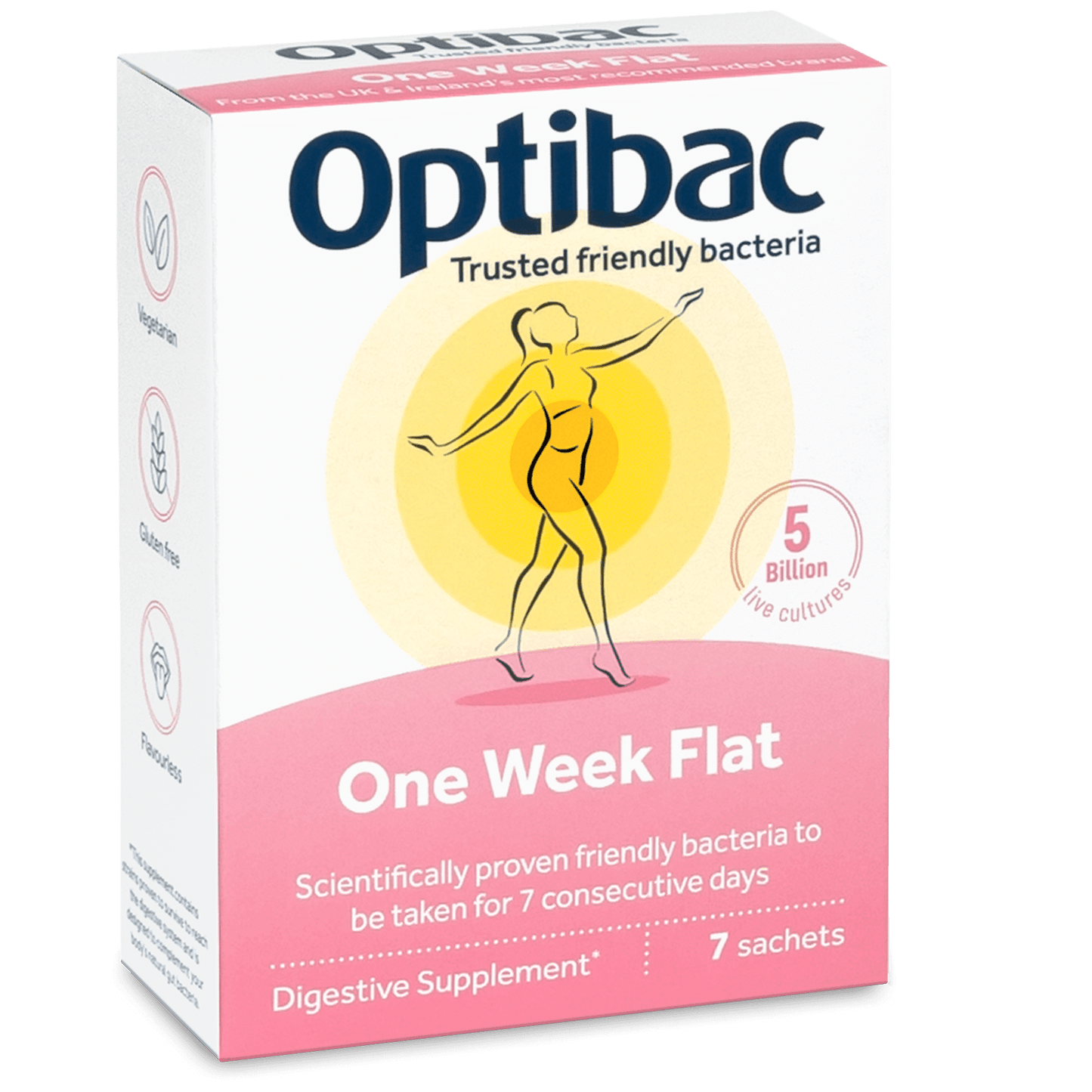Optibac One Week Flat Probiotic - 28 Sachets