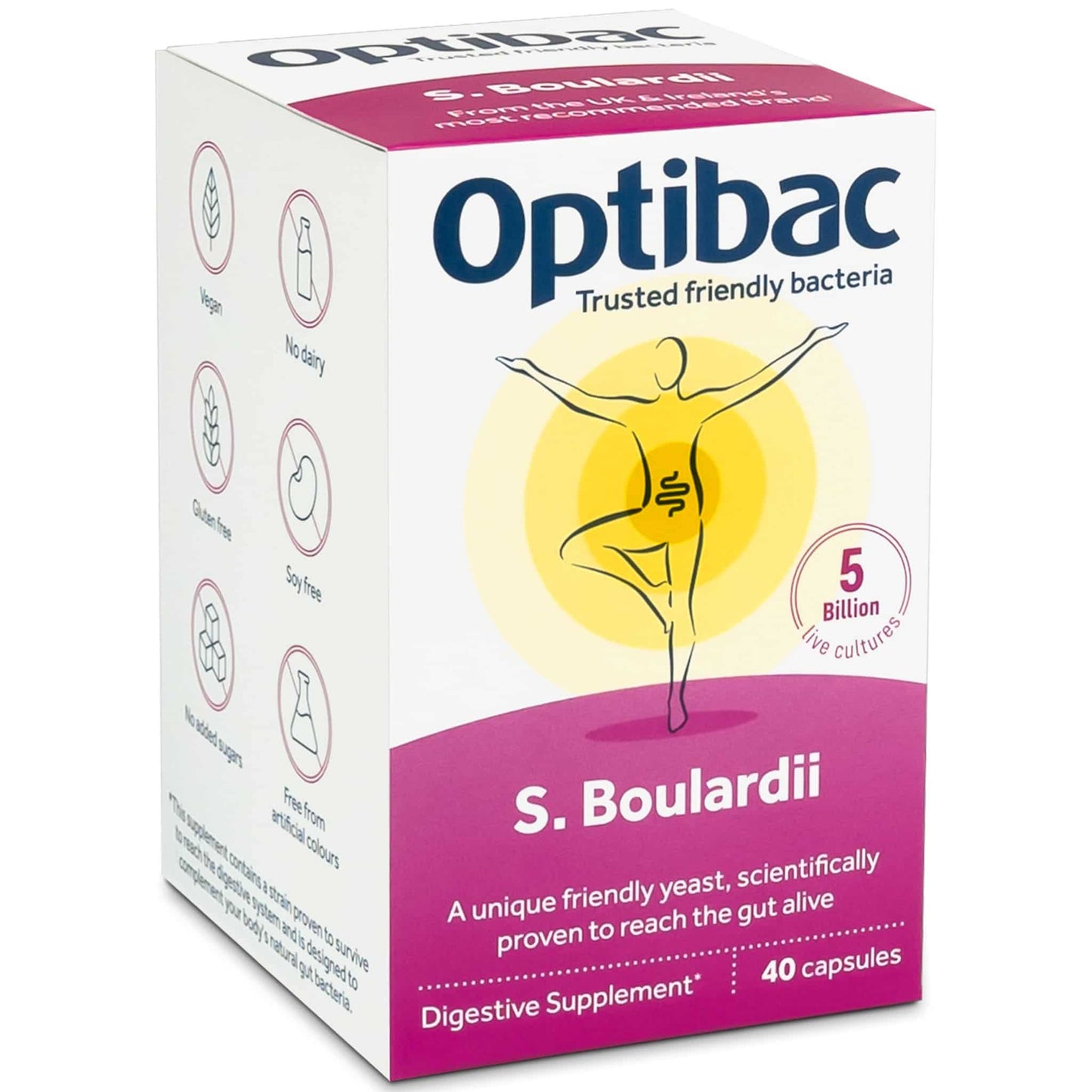 Optibac S. Boulardii Probiotics - 40 Capsules