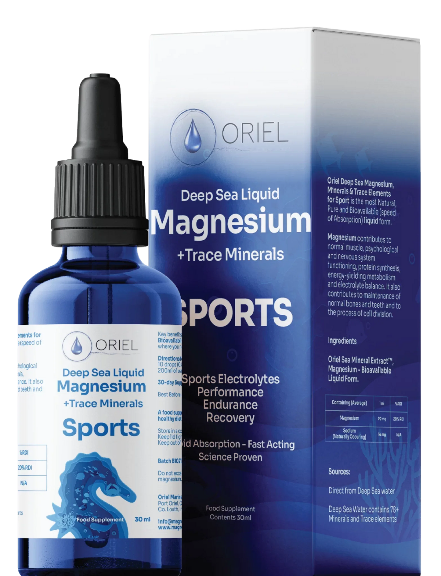 Oriel Magnesium - Sports Drops