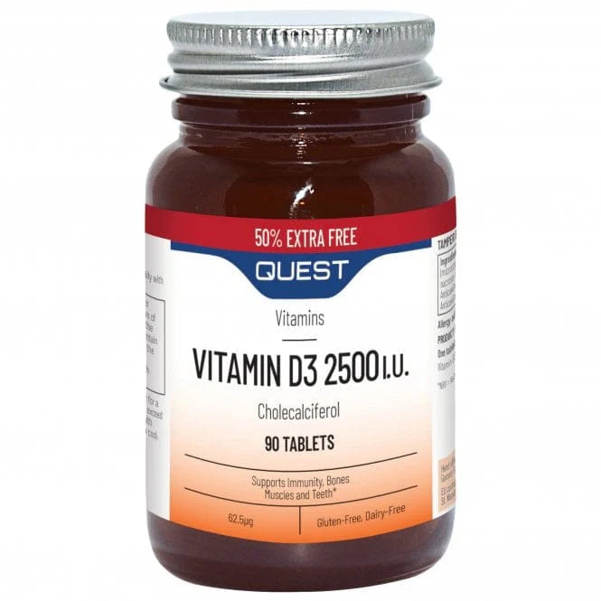 Quest - Vitamin D3 2500IU Tablets