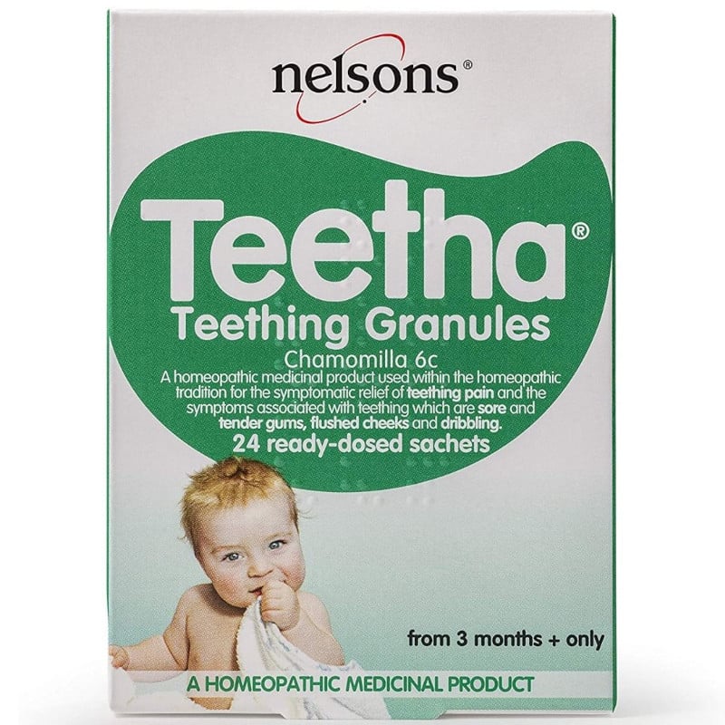 Nelsons Teetha Teething Granules - 24 Sachets