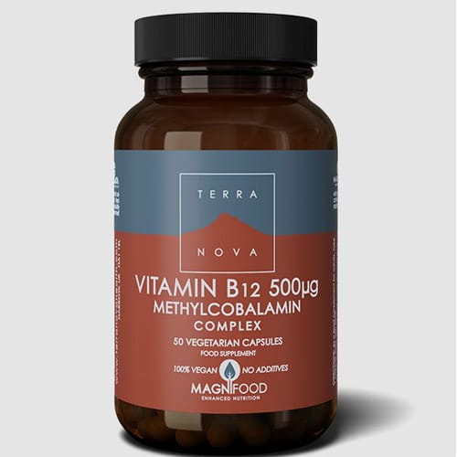 TERRANOVA Vitamin B12 500ug (Methylcobalamin) - 50 Capsules
