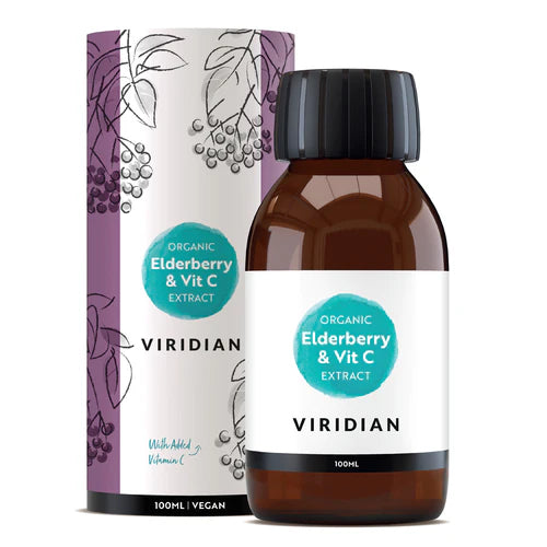 Viridian - Organic Elderberry and Vitamin C Extract - 100ml