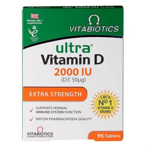 Vitabiotics - Ultra VitaminD3 2000IU Tablets
