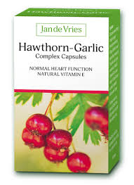 Jan de Vries Hawthorn and Garlic Complex 90 Capsules