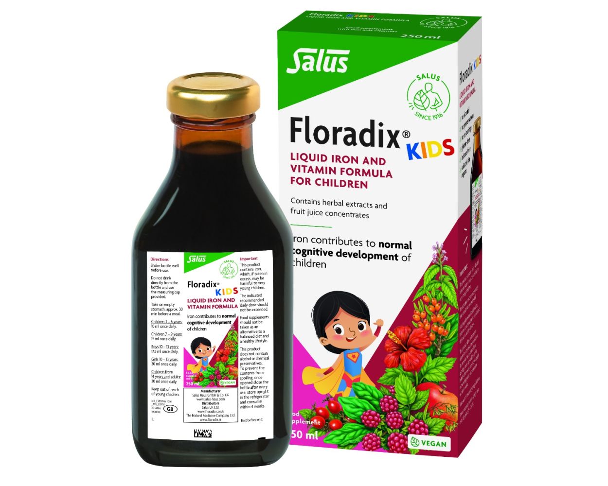 Floradix Kids Iron & Vitamin Formula 250ml
