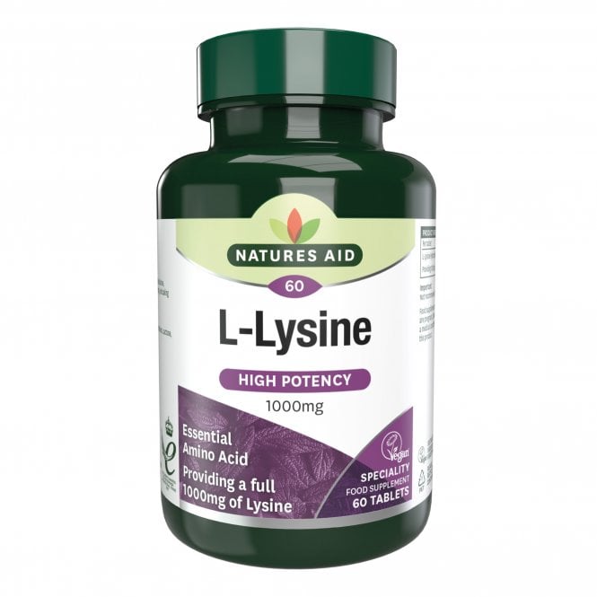 Natures Aid - L-Lysine 1000mg Tablets