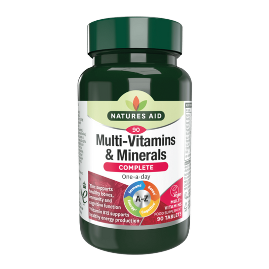 Natures Aid Multi-Vitamins and Minerals - 90 Tablets