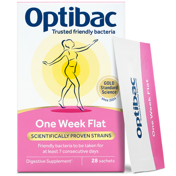 Optibac One Week Flat Probiotic - 28 Sachets