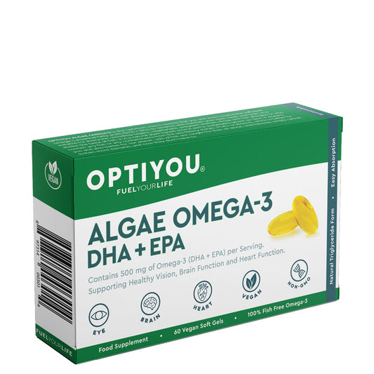 OPTIYOU - Algae Omega-3 DHA + EPA - 60 Capsules