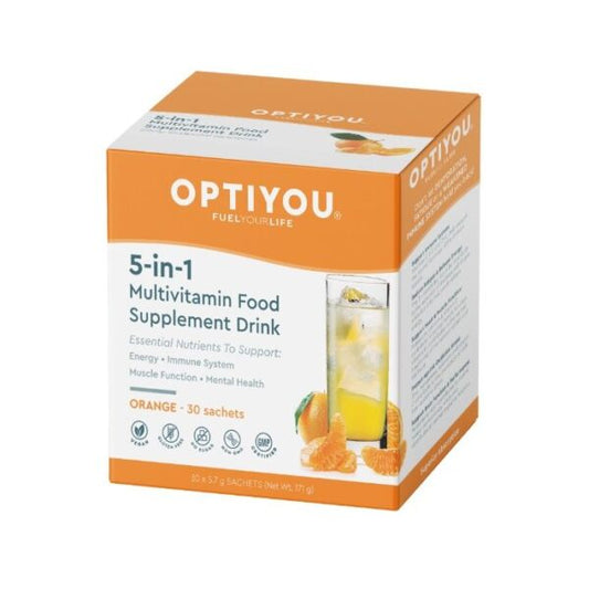 Optiyou - 5-in-1 Multivitamin Drink - 30 Orange Sachets