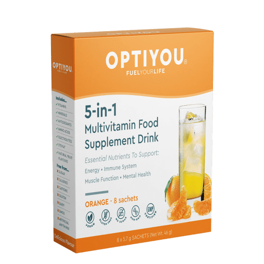 Optiyou - 5-in-1 Multivitamin Drink - 8 Orange Sachets