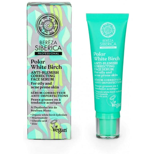 Natura Siberica - Polar White Birch Anti-Blemish Correcting Face Serum