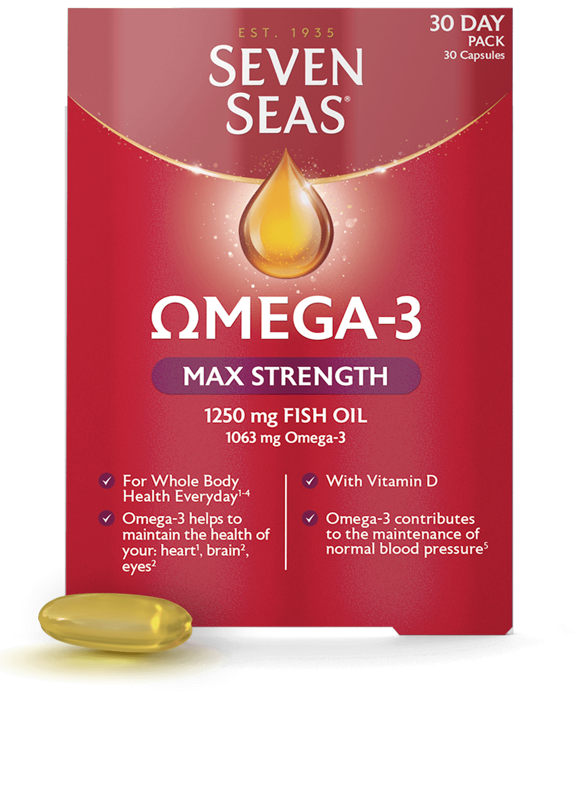 Seven Seas - Omega-3 Max Strength Capsules