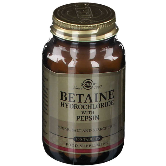 Solgar - Betaine Hydrochloride with Pepsin Tablets