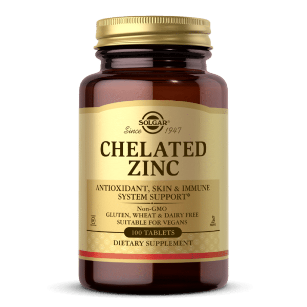 Solgar - Chelated Zinc - 100 Tablets