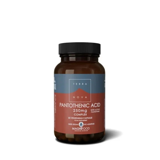 TERRANOVA Pantothenic Acid (B5) 250mg - 50 Capsules