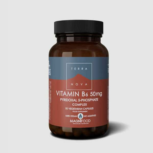 TERRANOVA Vitamin B6 50mg - 50 Capsules