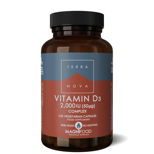 TERRANOVA - Vitamin D3 2000IU - 100 Capsules