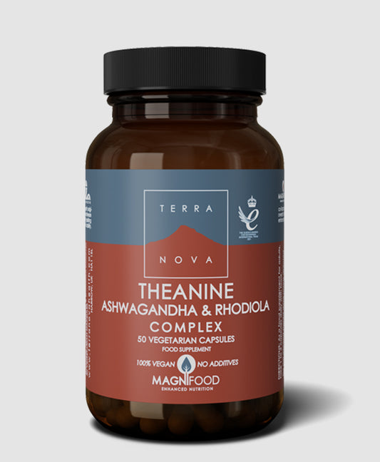 TERRANOVA Theanine, Ashwagandha and Rhodiola - 50 Capsules