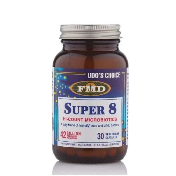 Udo's Choice - Super 8 Microbiotics - 30 Capsules