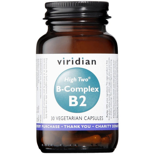 Viridian - B-Complex ''High Two'' B2 - 30 Capsules