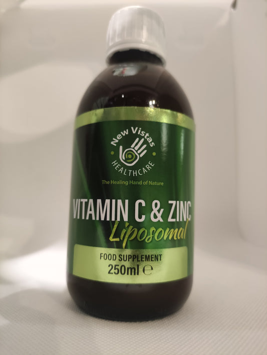 New Vistas - Liposomal Vitamin C & Zinc Liquid Supplement - 250ml