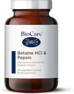 BioCare Betaine HCI & Pepsin - 90 Capsules