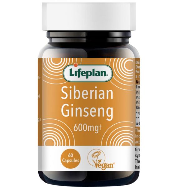 Lifeplan Siberian Ginseng 600mg - 60 Capsules