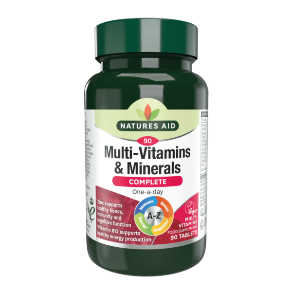 Natures Aid Multi-Vitamins & Minerals - 90 Tablets