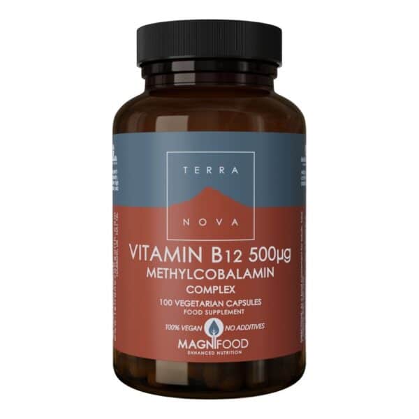 Terra Nova Vitamin B12 500ug (Methylcobalamin) - 100 Capsules