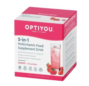 Optiyou 5-in-1 Multivitamin Drink - 30 Berry Sachets